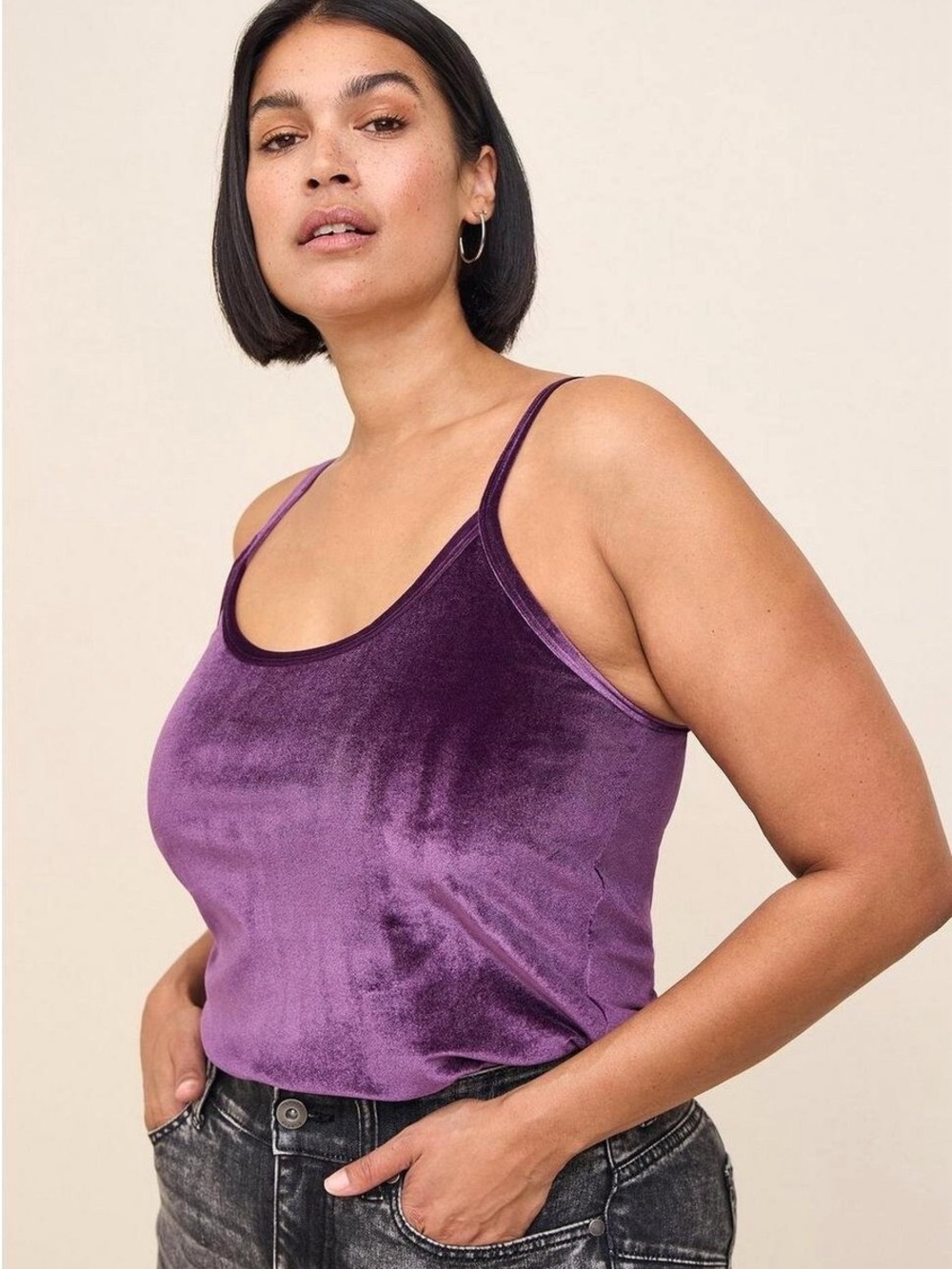 Torrid Velvet Purple Foxy Cami Size 2X